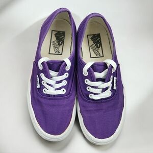 Vans Purple Canvas Sneakers Size 6.5